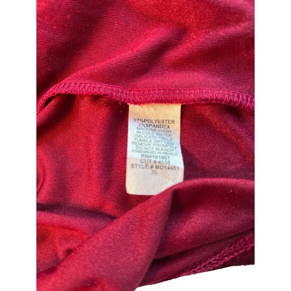 Espresso Red Velvet Wrap Dress - Picture 4 of 13